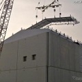 東京電力福島第一原発、原子炉建屋カバー屋根パネル（10月14日）