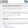 Apache Struts 2.3.1 のダウンロード画面