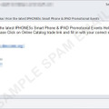 「Apple Store」から送信されたように装ったスパムメールの一例