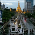 ミャンマー、ヤンゴン市　(c) Getty Images