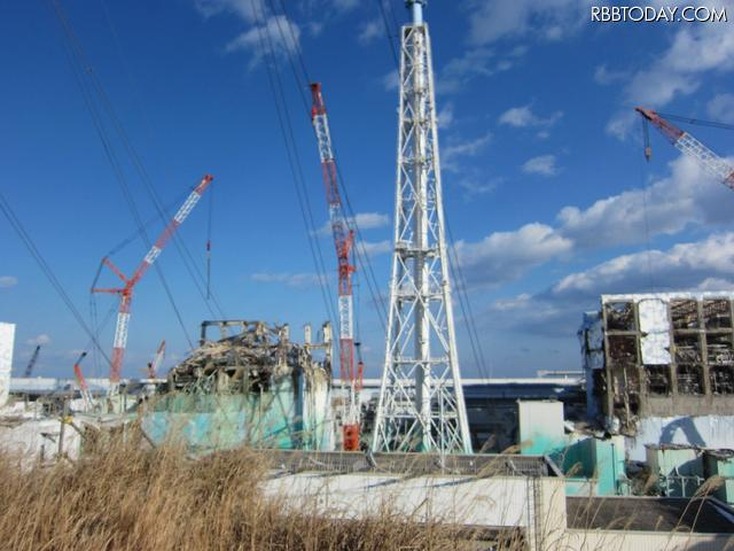 3号機原子炉建屋（1月14日撮影）