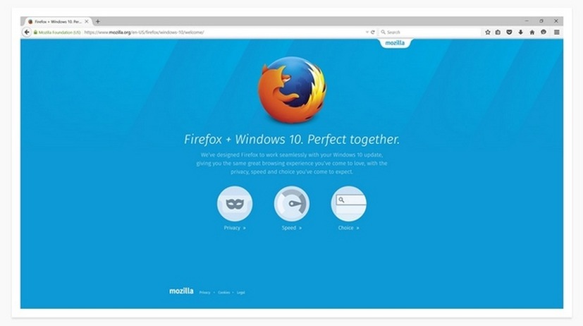 Windows 10に正式対応したFirefox 40