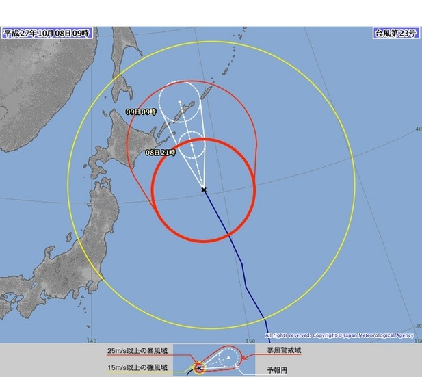 台風経路図