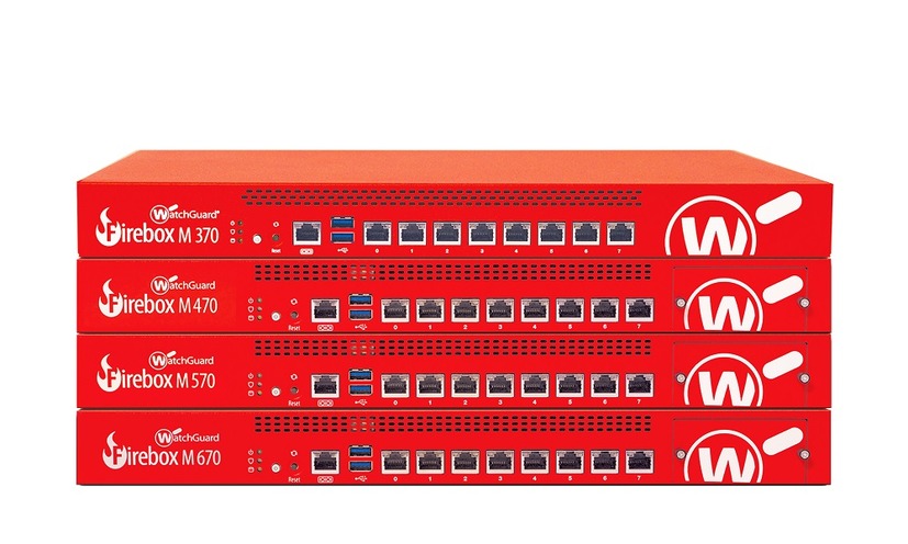 「Firebox M Seriesアプライアンス」、「M370」「M470」「M570」「M670」