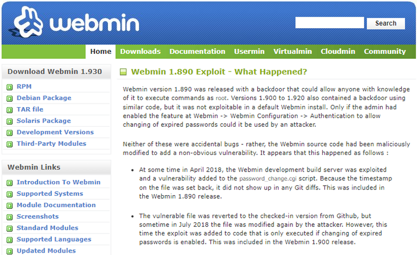 http://www.webmin.com/exploit.html