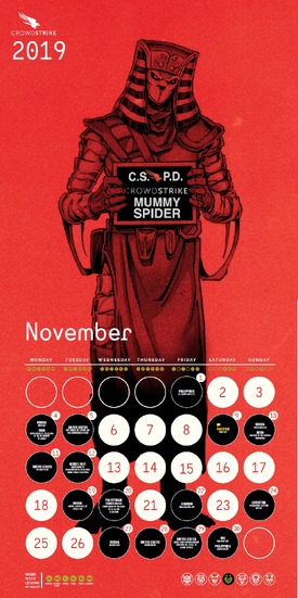 CrowdStrike Adversary Calender 2019 年 11月