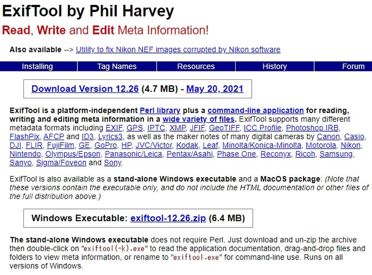 exiftool.org