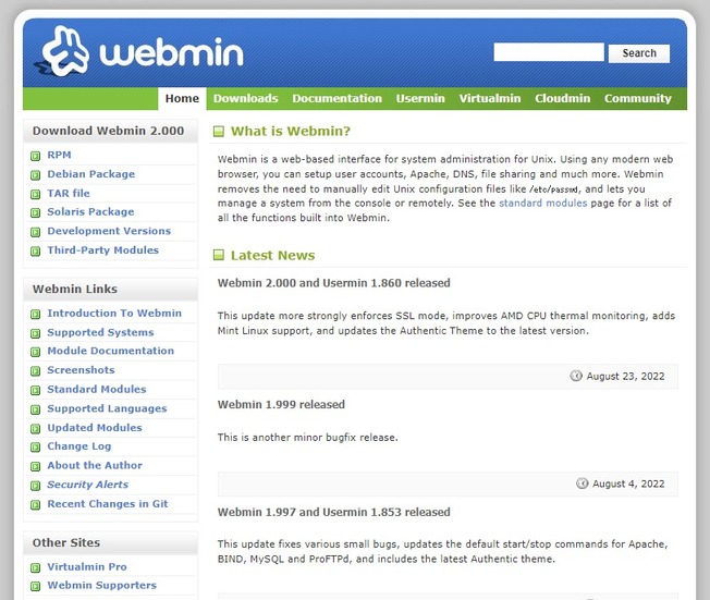 www.webmin.com