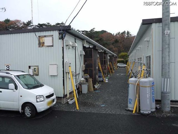 女川町の仮設住宅