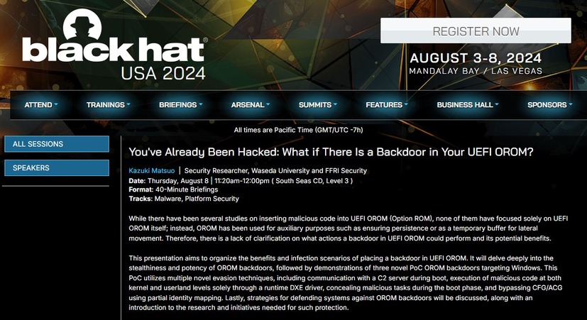 https://www.blackhat.com/us-24/briefings/schedule/index.html#youve-already-been-hacked-what-if-there-is-a-backdoor-in-your-uefi-orom-39579