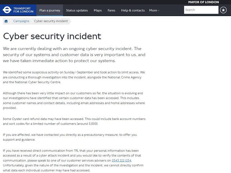 https://tfl.gov.uk/campaign/cyber-security-incident