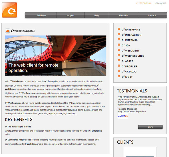 「C2 WebResource」のWebサイト