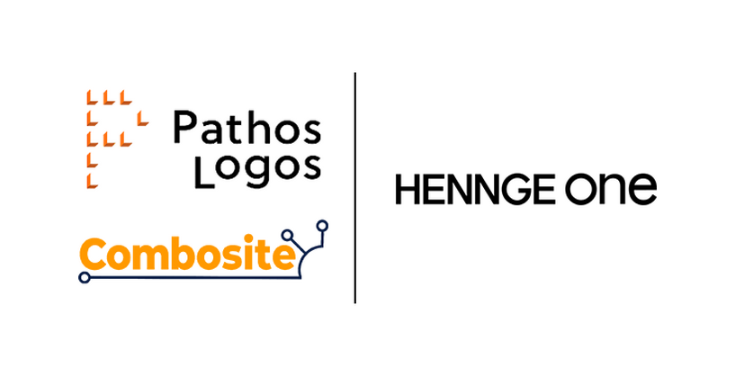 「HENNGE One」「PathosLogos」「Combosite人事給与」ロゴ
