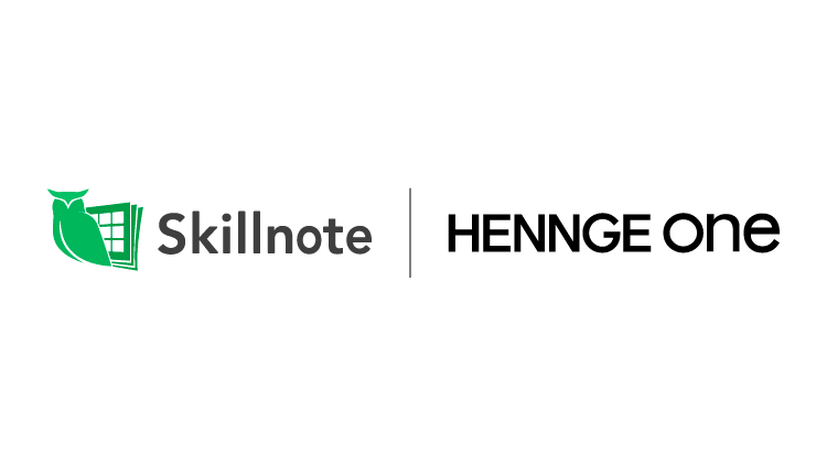 「HENNGE One」と「Skillnote スキルマネジメントシステム」のロゴ