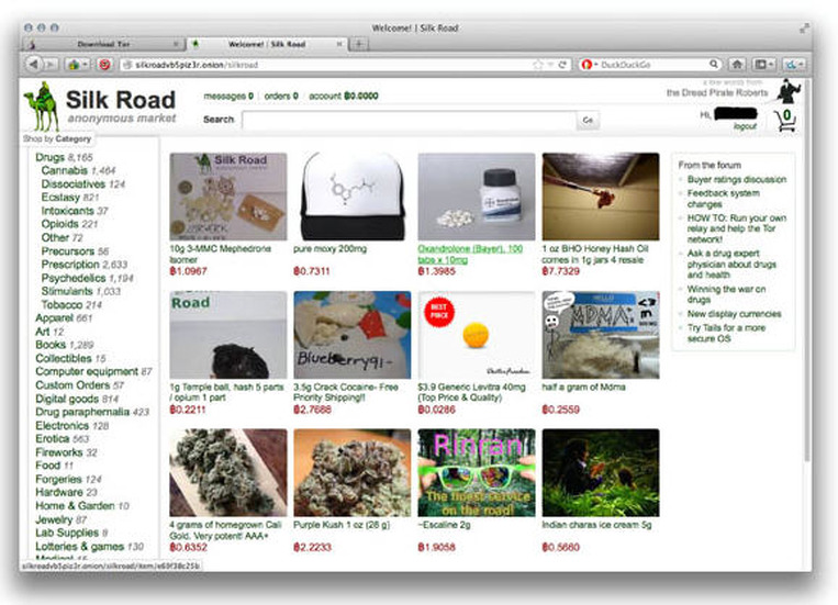 「Silk Road」のトップページ