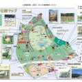 代々木公園内の調査地点