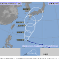 台風19号予想進路図（気象庁ホームページより）