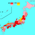 インフルエンザ流行レベルマップ