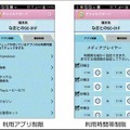 特徴的な機能としては子供が使えるアプリを制限したり、利用時間を設定することができる点。ながらスマホも防止可能だ（画像はプレスリリースより）