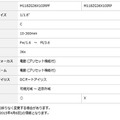 「M118ZG36X10IRPF」「M118ZG36X10IRP」の主な仕様。「M118ZG36X10IRP」が霜除去機能付きモデル（画像はプレスリリースより）