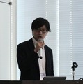 今回の講演を行ったネットワンパートナーズの醍醐朝和氏。市場動向やトレンド分析を行ったあと、シスコ社の監視カメラシステムで「できること」をプレゼンした（撮影：防犯システム取材班）