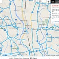 茨城県常総市近辺のマップ状況