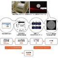 実験に使用した光ファイバーおよび技術イメージ