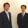 モバイルアイアンの代表取締役社長である野原康裕氏（左）と同社シニアテクニカル・セールス リサーチャーであるリチャード・リー氏（右）