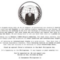 Anonymous Philippinesのメッセージ