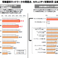 情報通信ネットワークの問題点、セキュリティ対策状況（企業）