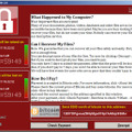 WannaCry が身代金を要求する画面