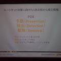 シマンテックが提唱するルートキット対策の三本柱「PDR」。