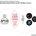 図1： 隠れ蓑と疑われる偽のハクティビストからAPT28のワイパー被害者から盗まれたと思われるデータが流出