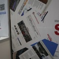 会場に展示してあった、取材媒体の記事サンプルのパネル：ScanNetseurityもあった