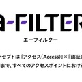 「a-FILTER」ロゴ