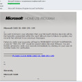 Microsoft のカスタマーサポートサービスを騙るフィッシングメール
