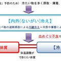 内外冷えに関する図（作成：川嶋朗氏）