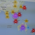 防御側はどこからどのように攻撃が来ているか世界地図で把握する