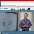 「Java 8 Launch」のLive Webcastページ