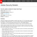 Adobeによるセキュリティ情報