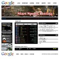 PC版の「Google Sports Betting」サイト 