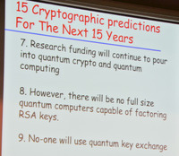 これから15年間の暗号とサイバーセキュリティに関わる15の未来予測、量子暗号に関する予測