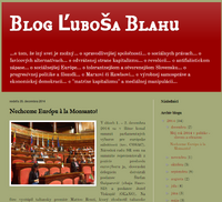 ルボシュ・ブラハ議員のブログページ（ lubosblaha.blogspot.com ）