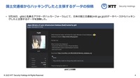 国土交通省からハッキングしたと主張するデータの投稿