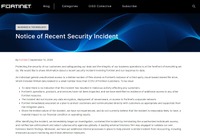 Notice of Recent Security Incident（https://www.fortinet.com/blog/business-and-technology/notice-of-recent-security-incident）