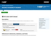 https://nvd.nist.gov/vuln/detail/CVE-2025-33073