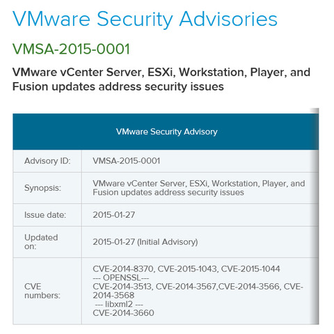 複数のVMware製品に、権限昇格につながる脆弱性（JVN） 画像