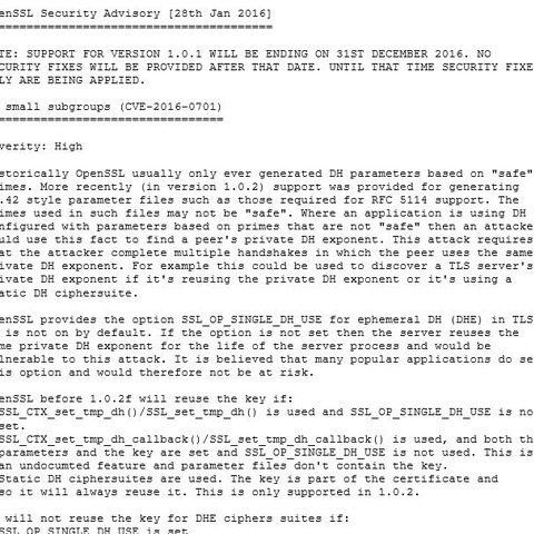 「OpenSSL」に暗号化通信を復号される脆弱性（JVN） 画像