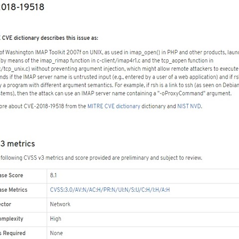 PHP において imap_open 関数の実装不備により遠隔から任意のコードが実行可能となる脆弱性（Scan Tech Report） 画像