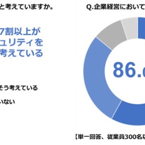 セキュリティ対策状況、経営層６００人調査（サイバーセキュリティクラウド） 画像